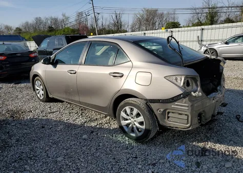 2014 Toyota Corolla L z USA, uszkodzony, nr VIN 2T1BURHE3EC186308